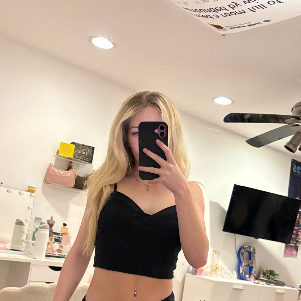 Forever 21 Black Crop Top